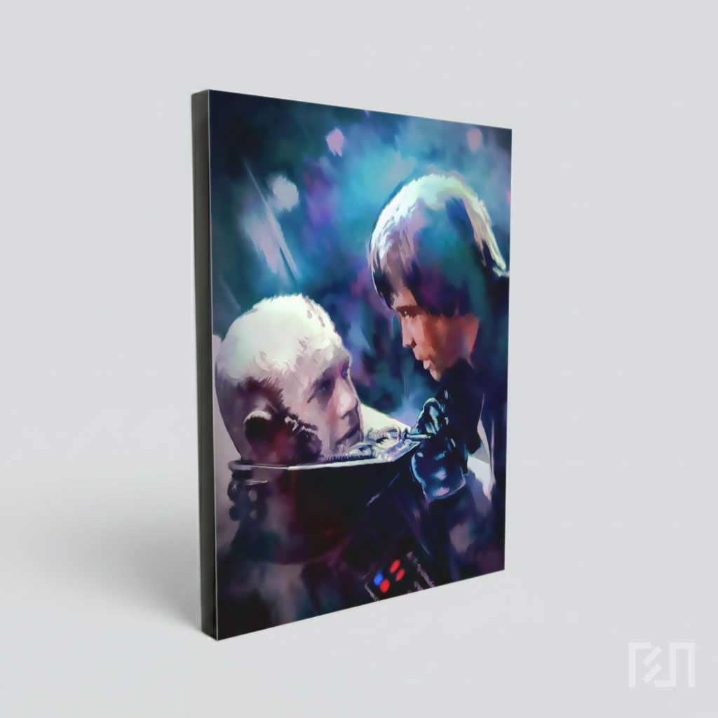 Poster Film Star Wars: Luke Skywalker dan Darth Vader