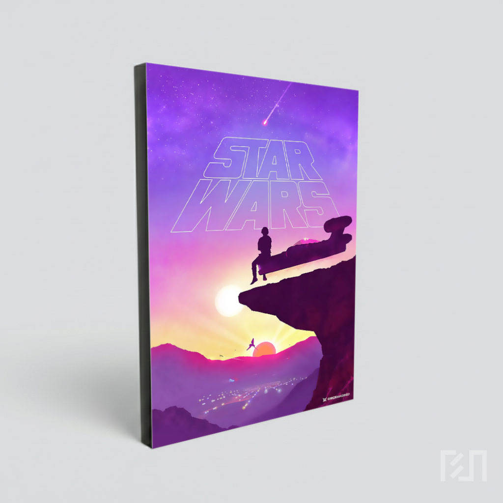 Poster Film Star Wars Luke Skywalker Tatooine