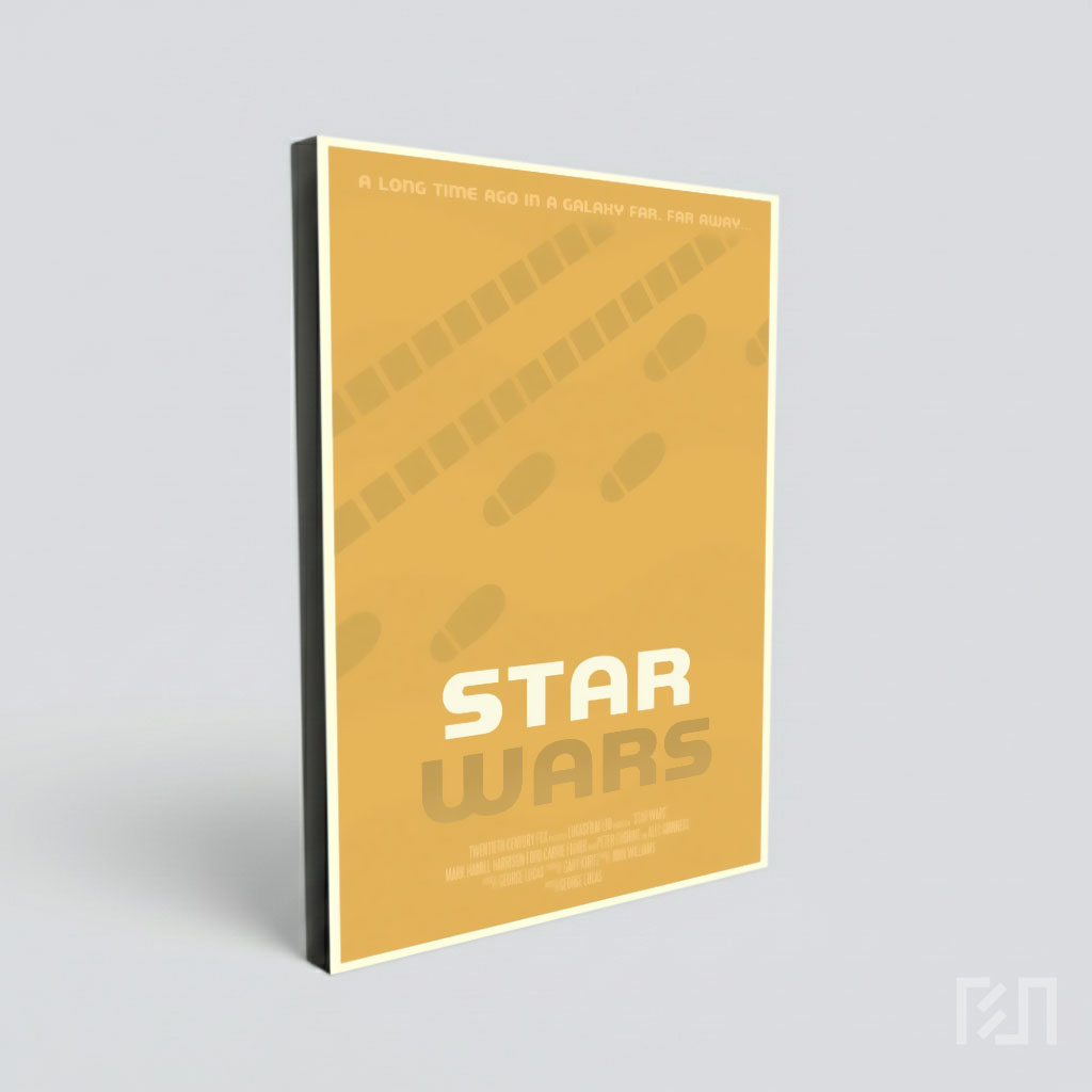 Poster Film Star Wars Minimalis