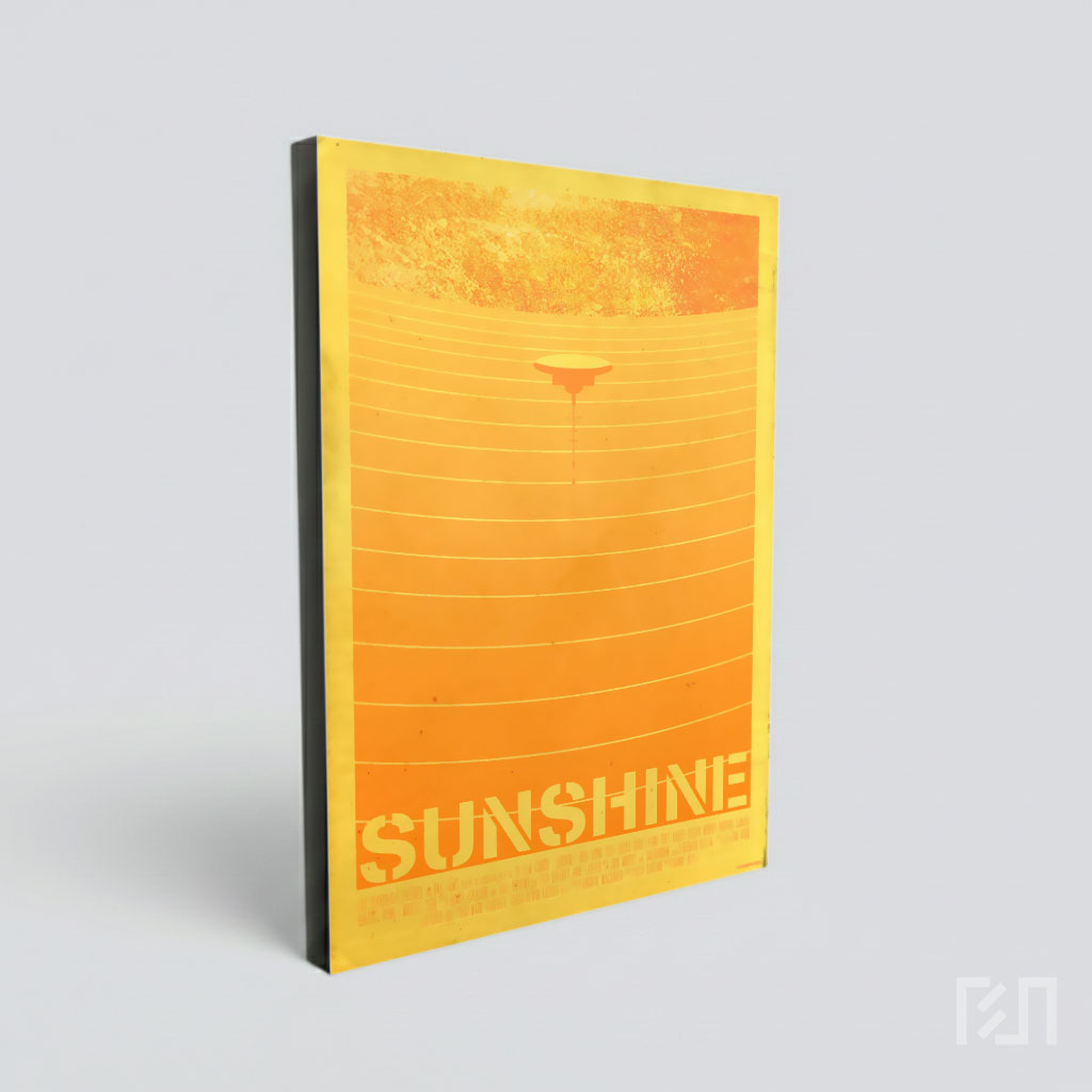 Poster Film Sunshine Minimalis Oranye