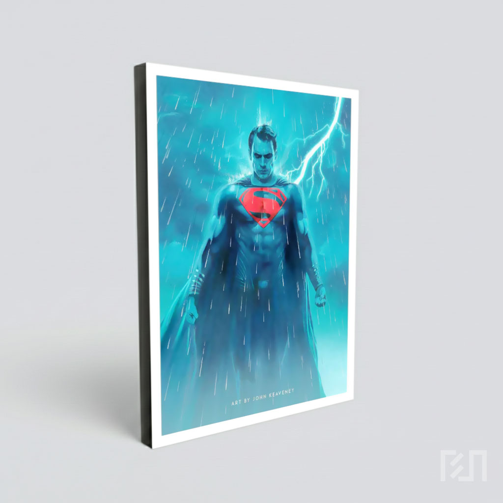 Poster Film Superman di Bawah Hujan Badai