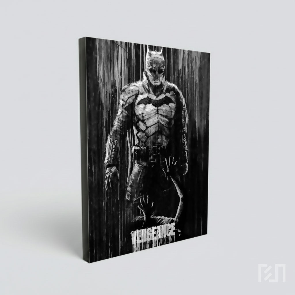 Poster Film The Batman Hitam Putih