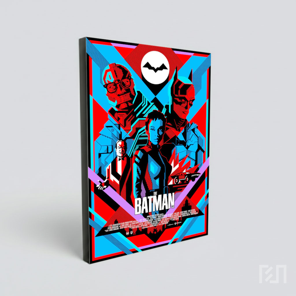 Poster Film The Batman Seni Geometris