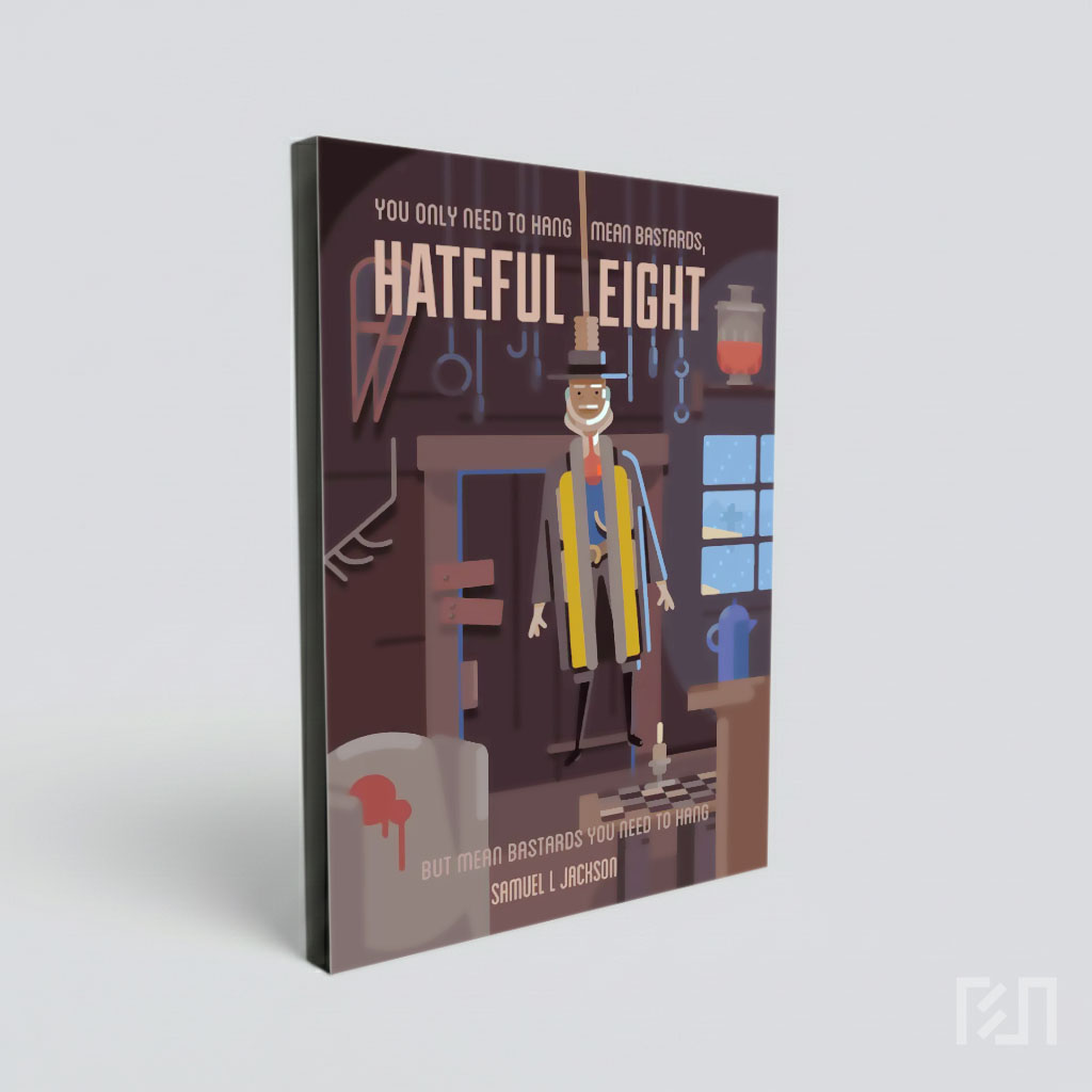 Poster Film The Hateful Eight Minimalis