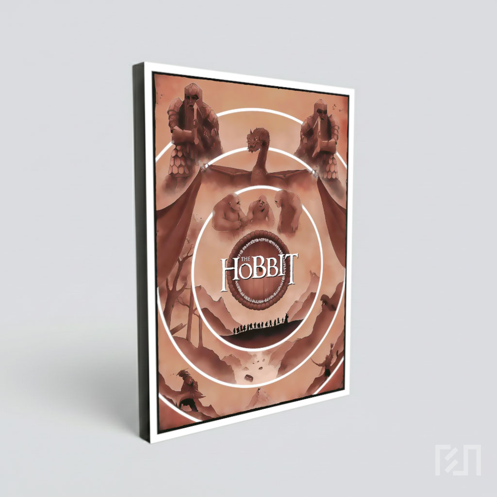 Poster Film The Hobbit: Ilustrasi Petualangan Fantasi