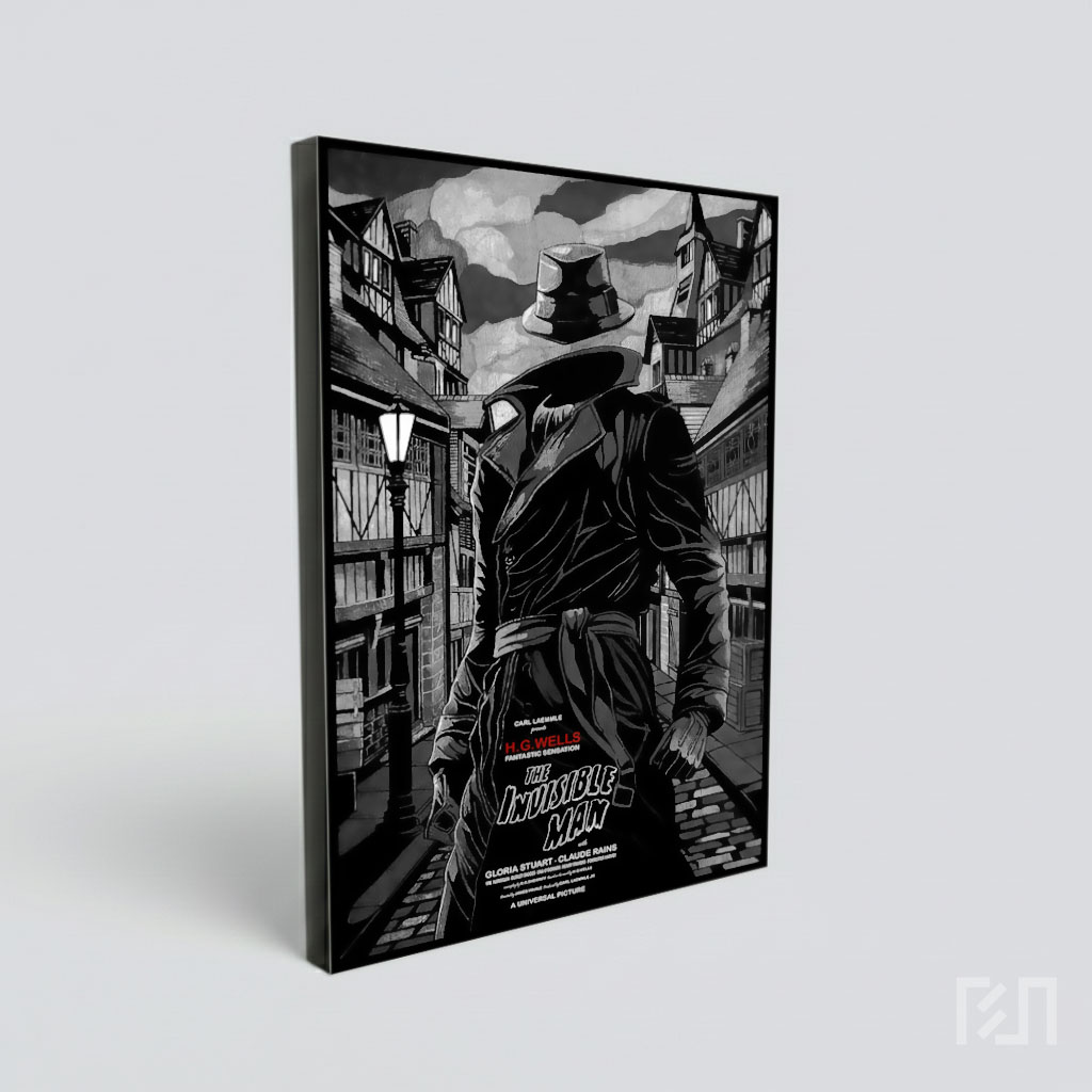 Poster Film The Invisible Man H.G. Wells