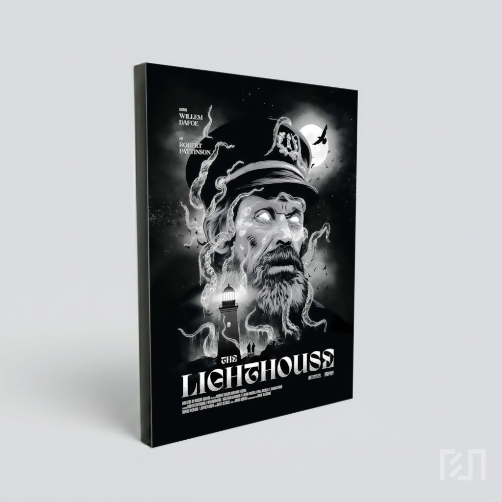 Poster Film The Lighthouse Hitam Putih