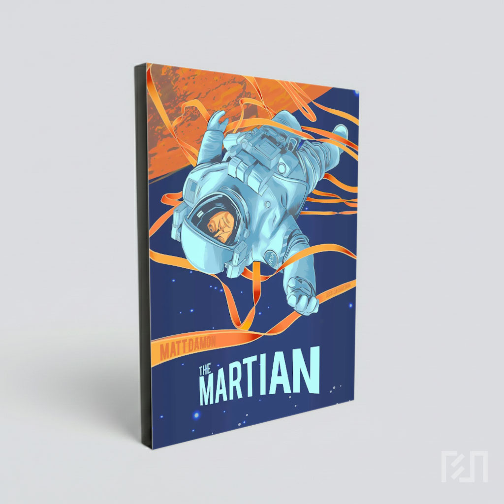 Poster Film The Martian - Ilustrasi Astronaut