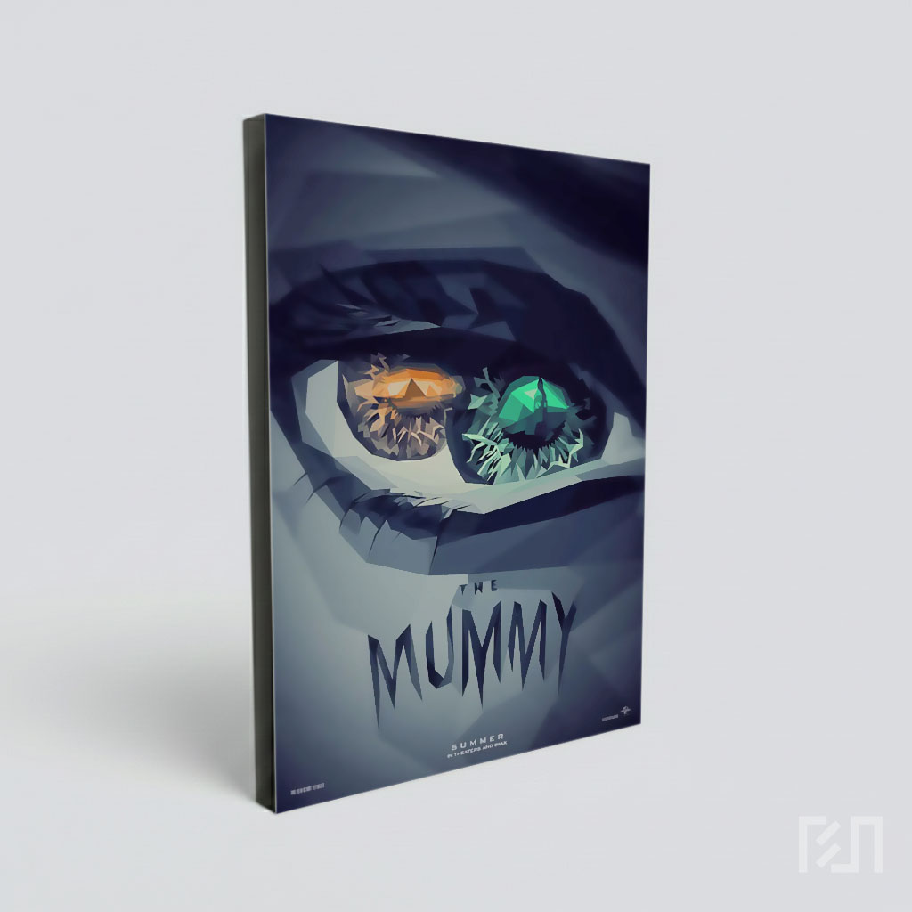 Poster Film The Mummy Gaya Low Poly