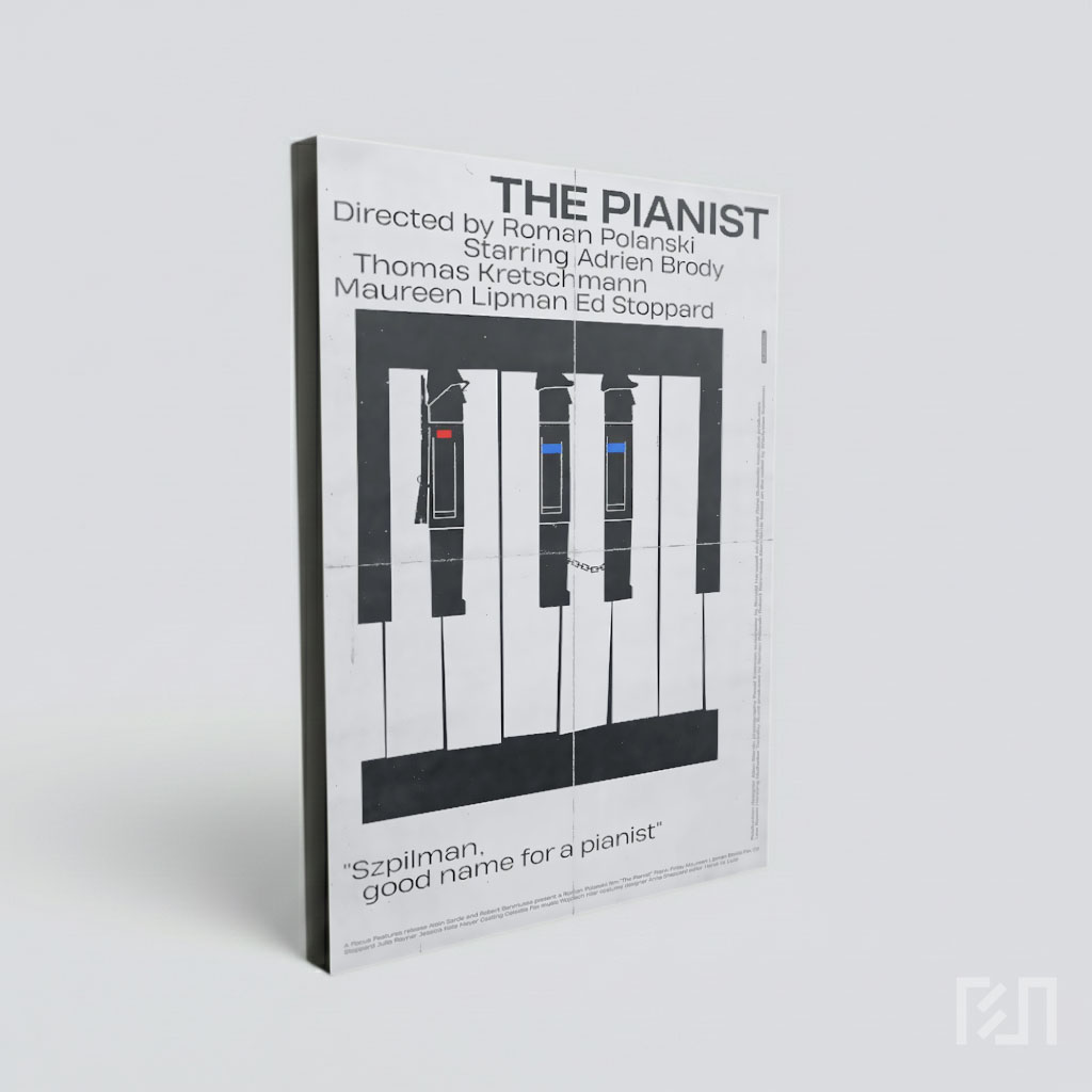 Poster Film The Pianist Minimalis