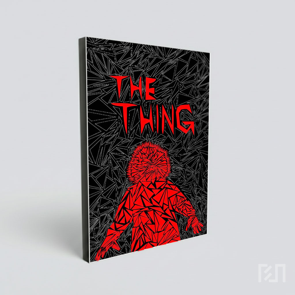 Poster Film The Thing - Seni Grafis Minimalis