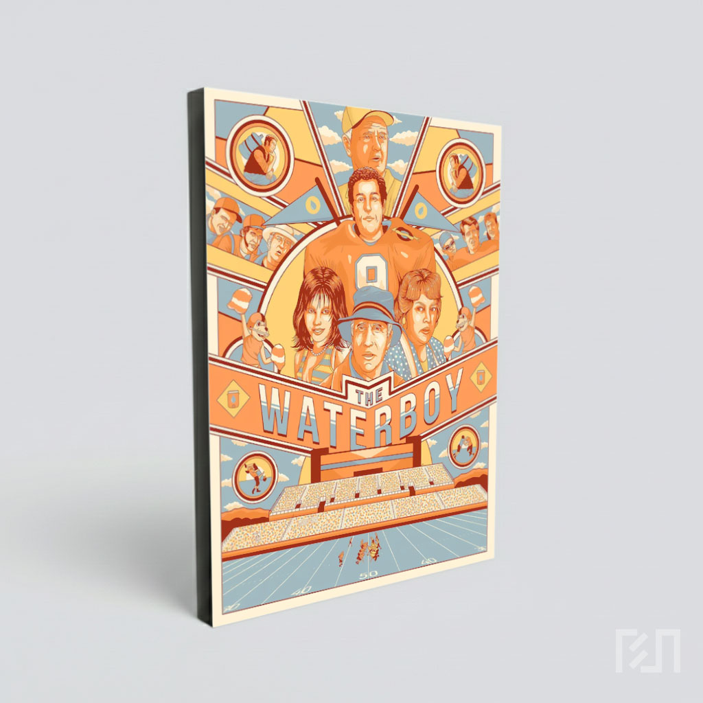 Poster Film The Waterboy - Ilustrasi Seni Klasik