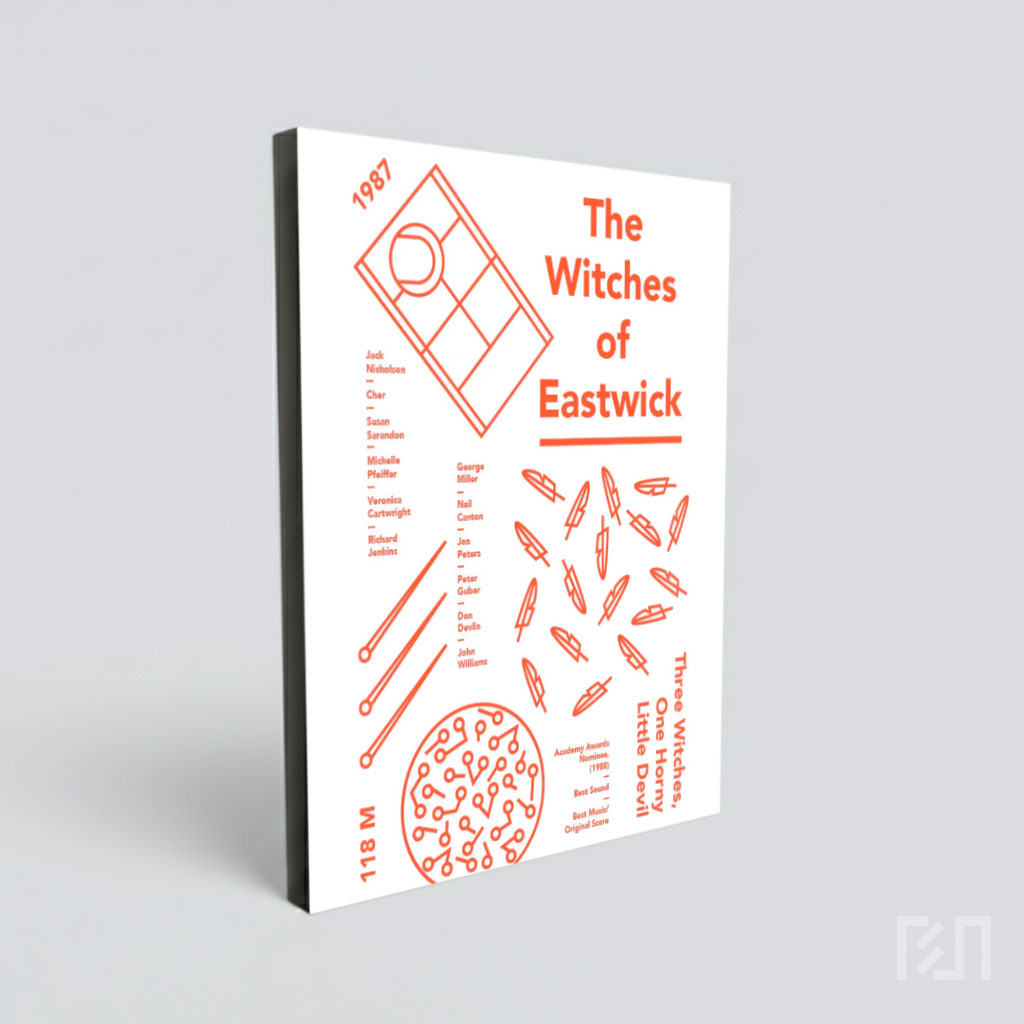 Poster Film The Witches of Eastwick Minimalis