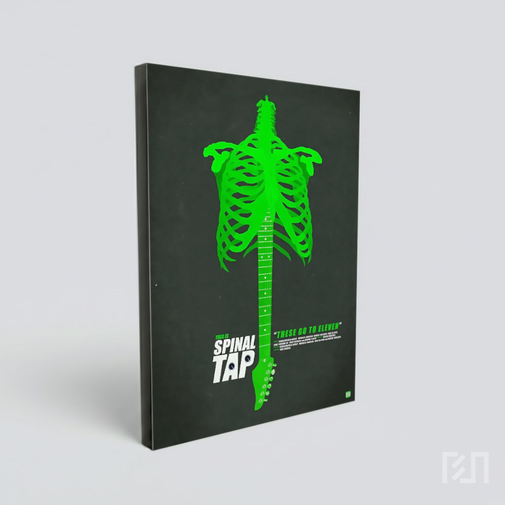 Poster Film This Is Spinal Tap Desain Tulang dan Gitar