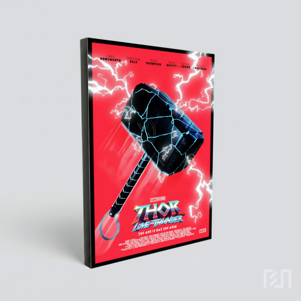 Poster Film Thor Love and Thunder Mjolnir