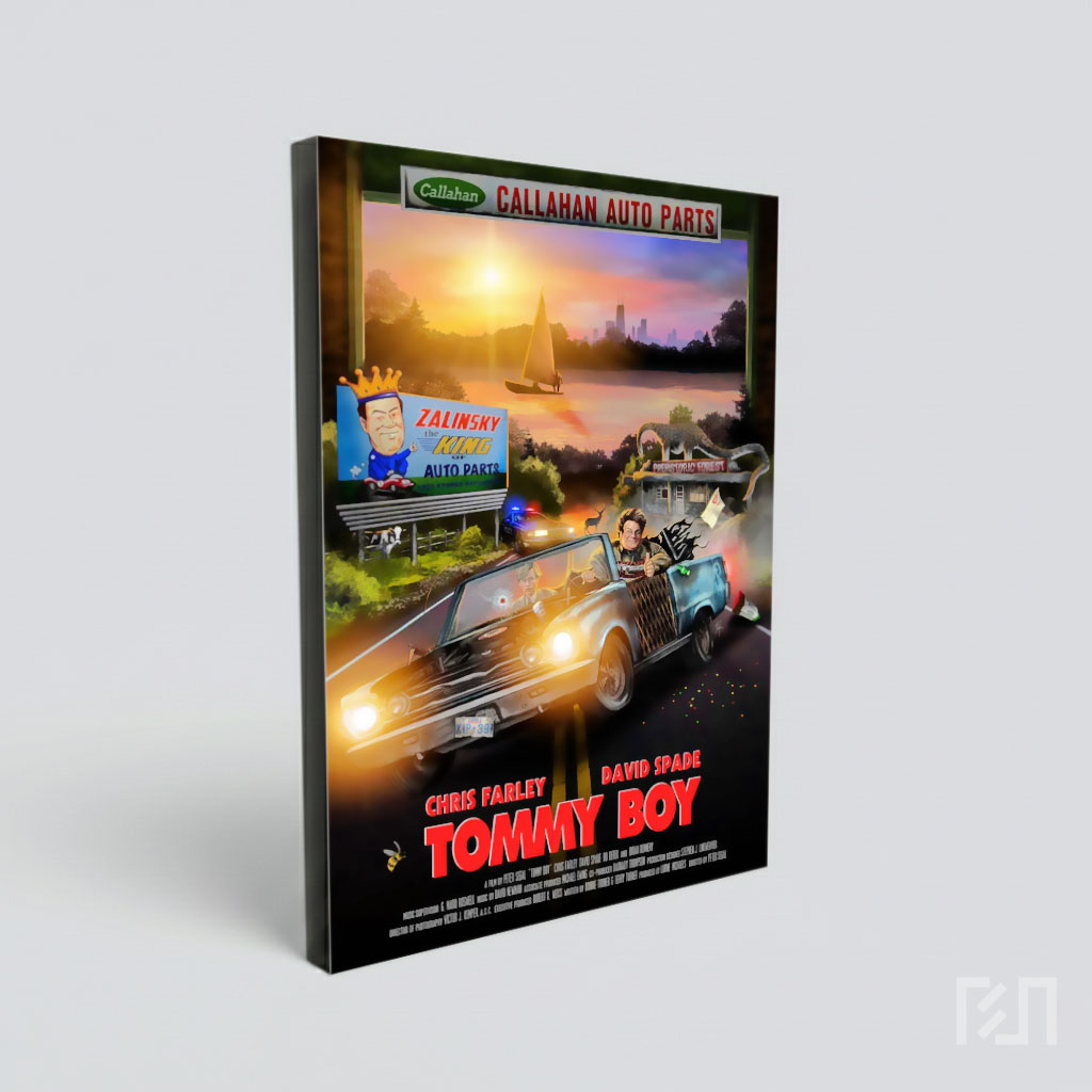 Poster Film Tommy Boy Chris Farley dan David Spade