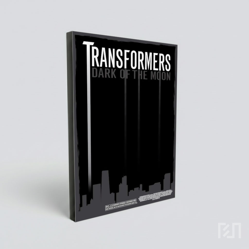 Poster Film Transformers Dark of the Moon Hitam