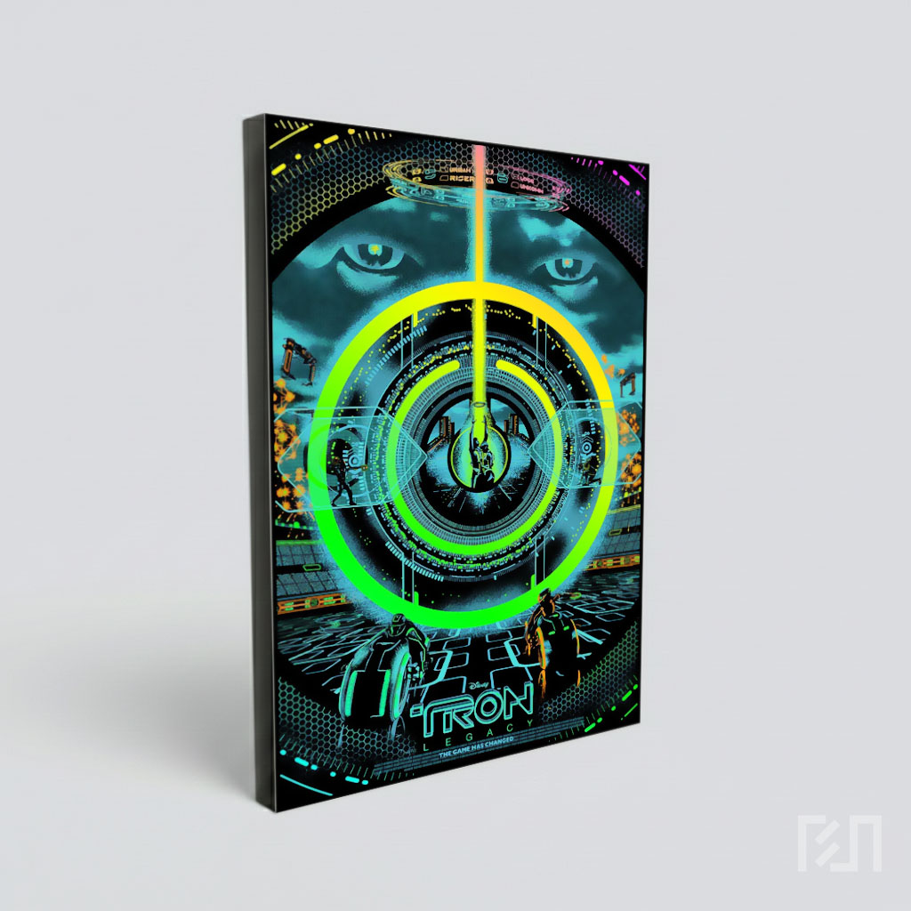 Poster Film Tron Legacy Seni Digital Neon