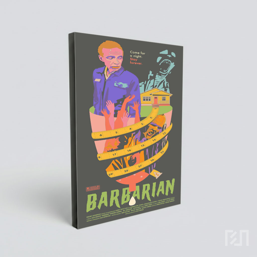 Poster Film Unik dengan Ilustrasi Kreatif