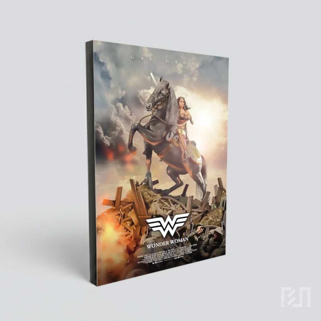 Poster Film Wonder Woman dengan Kuda