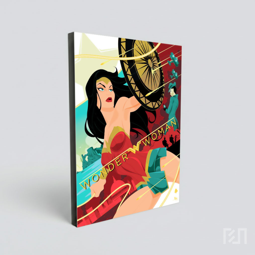 Poster Film Wonder Woman Ilustrasi Artistik