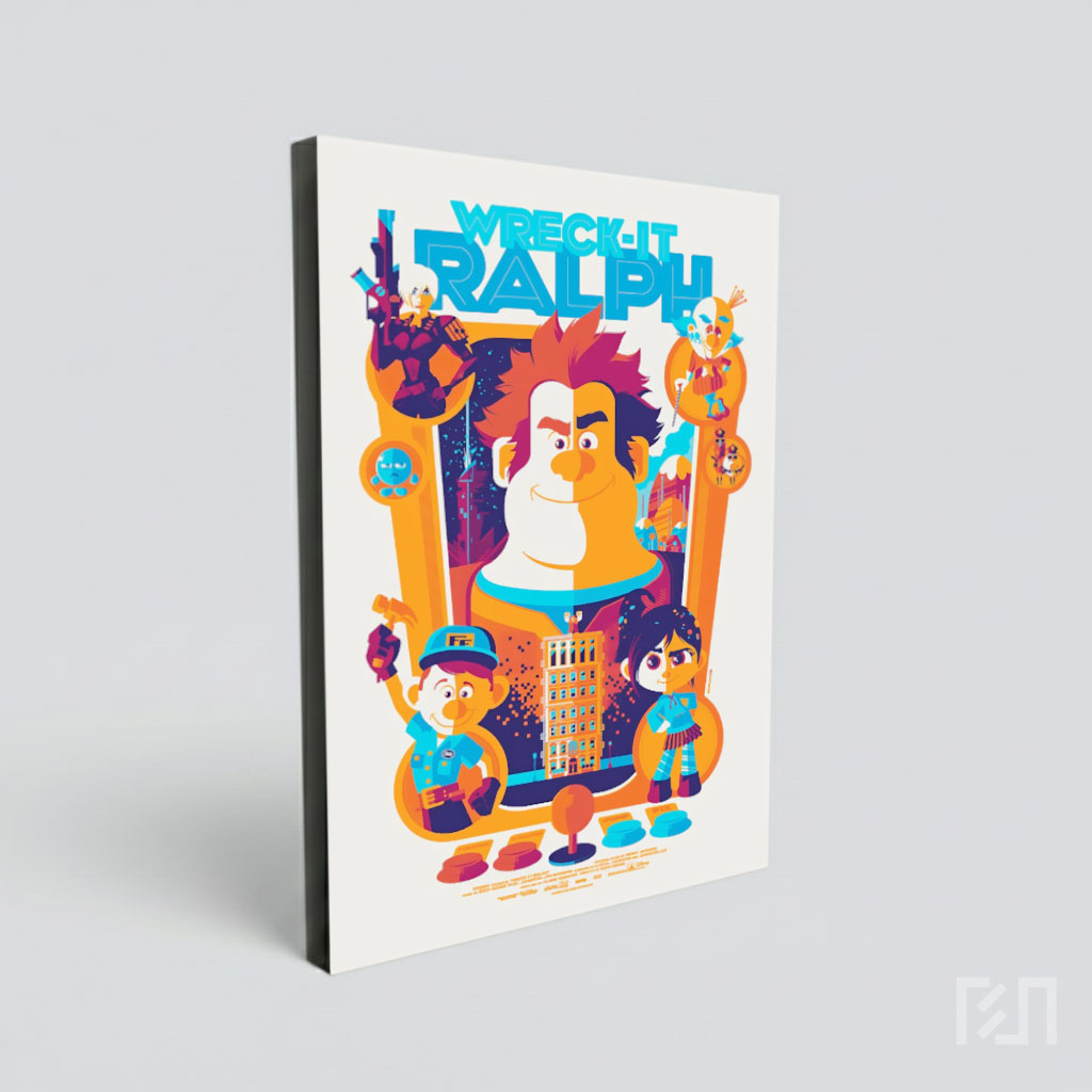 Poster Film Wreck-It Ralph Bergaya Minimalis