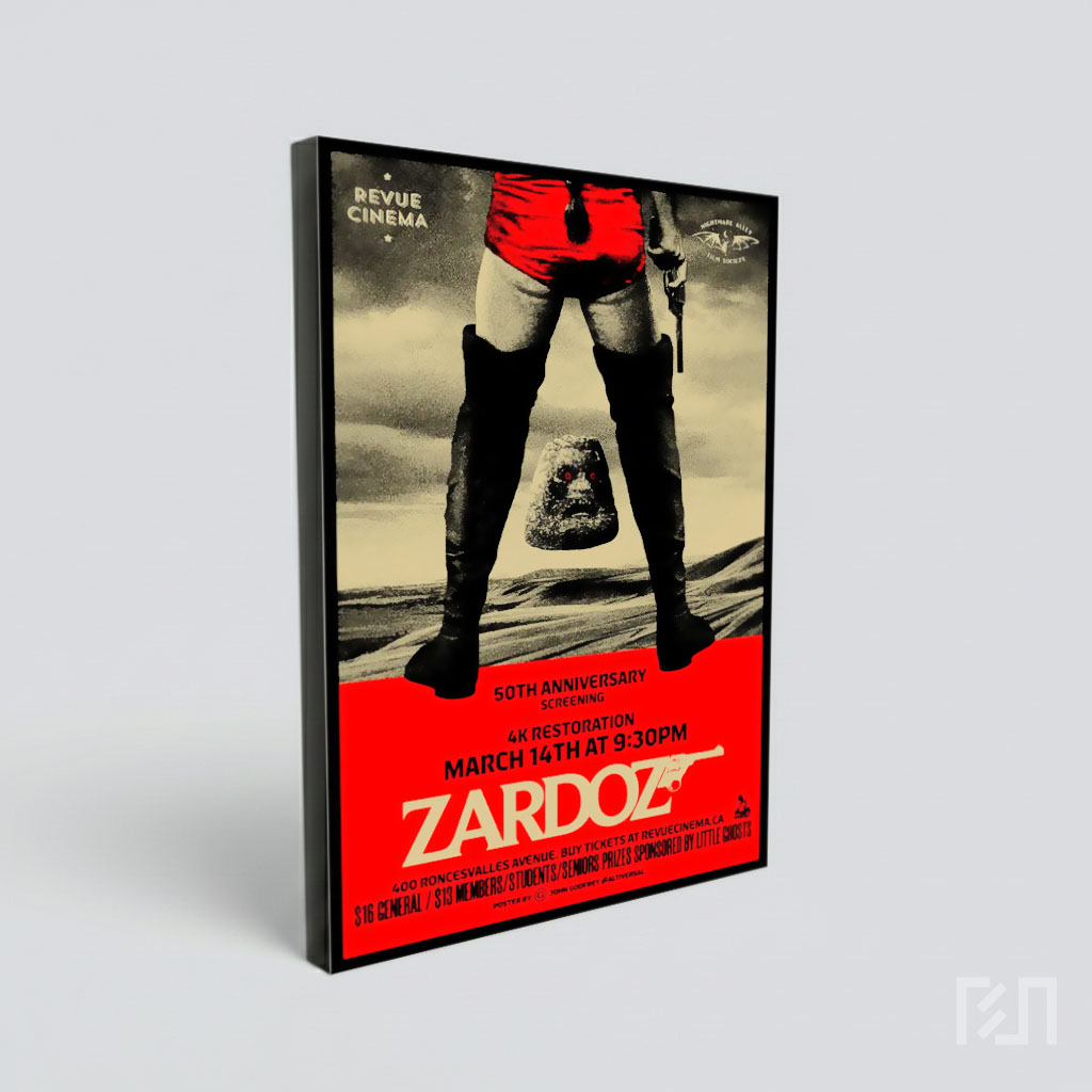 Poster Film Zardoz 50th Anniversary Screening