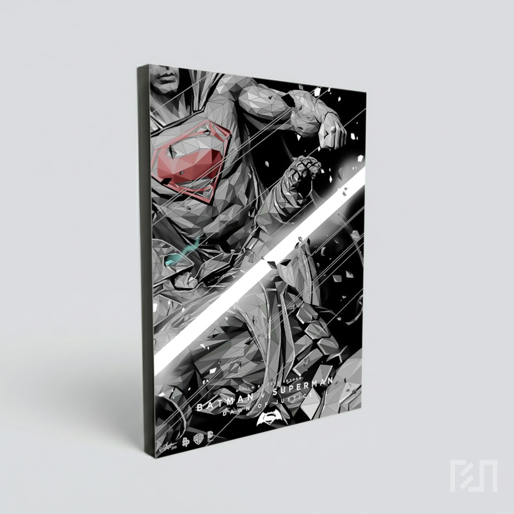 Poster Geometris Batman v Superman Zack Snyder