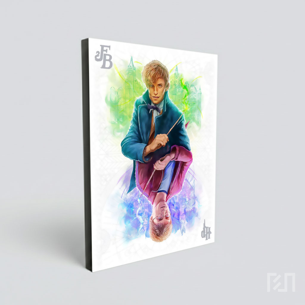 Poster Harry Potter dan Newt Scamander