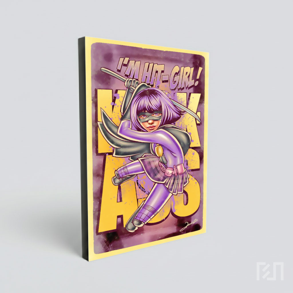 Poster Hit-Girl Kick-Ass Ilustrasi