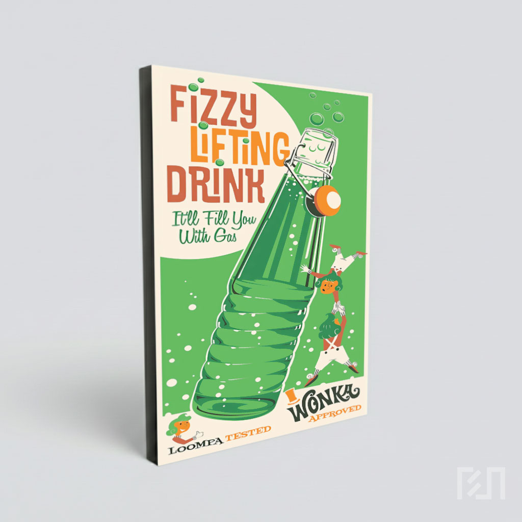 Poster Iklan Minuman Soda Retro