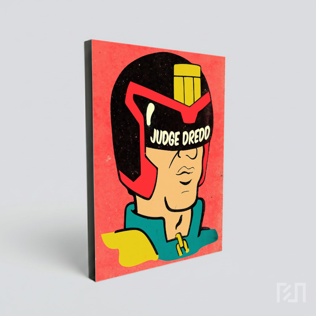 Poster Ikonik Karakter Komik Judge Dredd