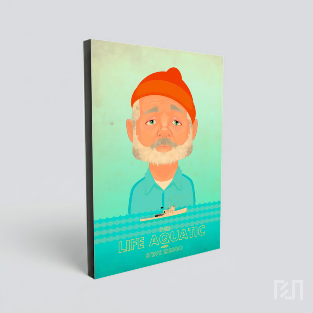 Poster Ilustrasi Bill Murray The Life Aquatic