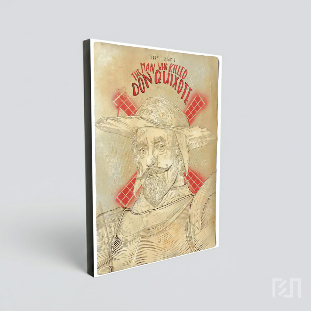 Poster Ilustrasi Don Quixote Klasik