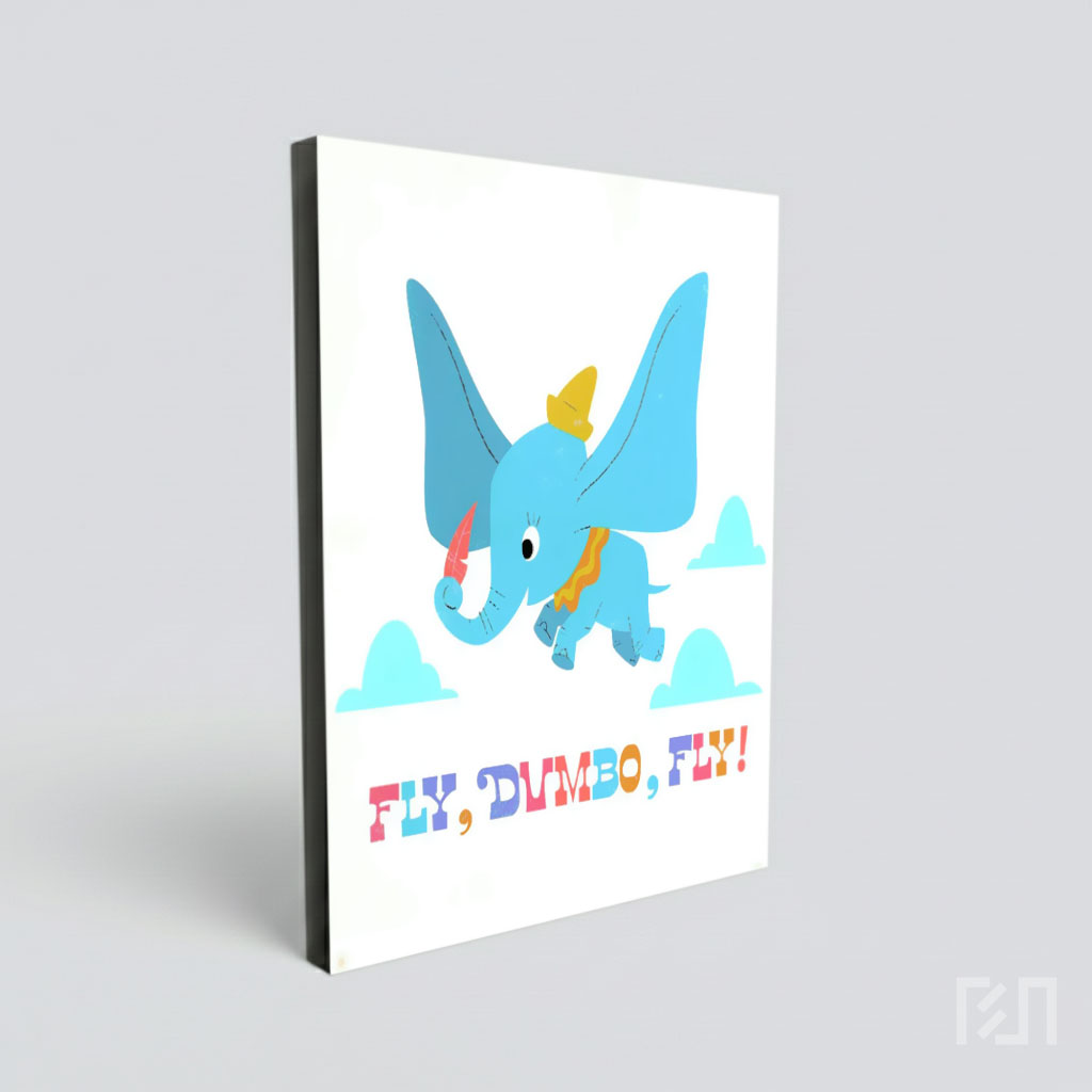 Poster Ilustrasi Dumbo Terbang
