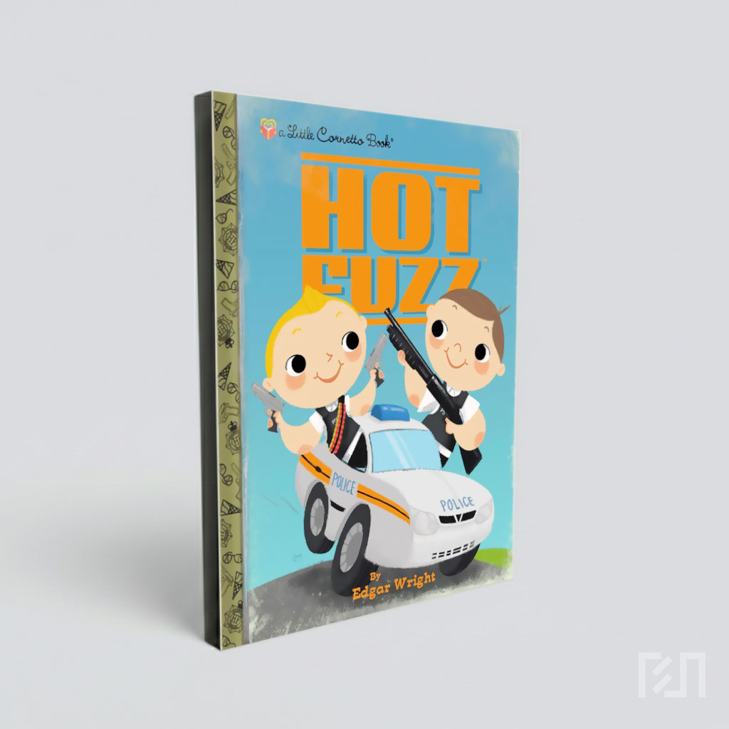 Poster Ilustrasi Film Hot Fuzz