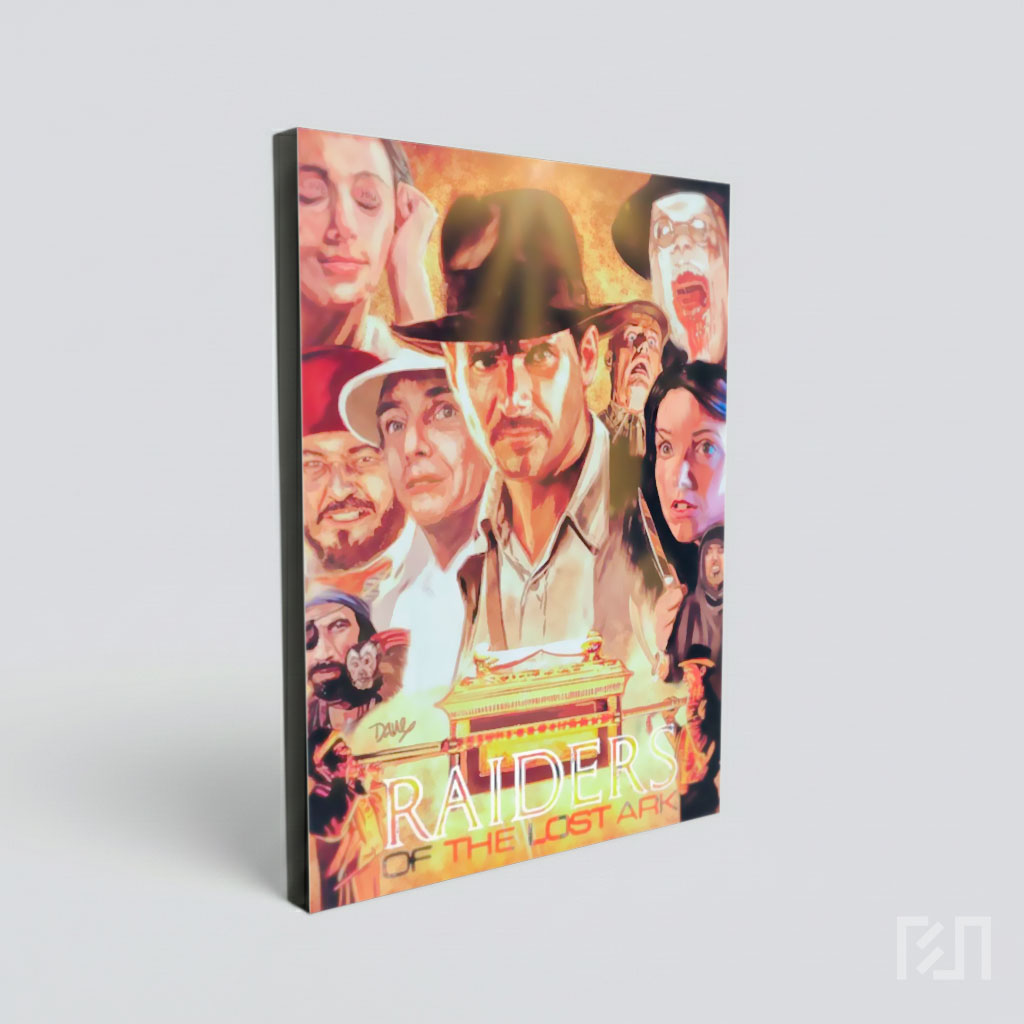 Poster Ilustrasi Film Indiana Jones Raiders of the Lost Ark