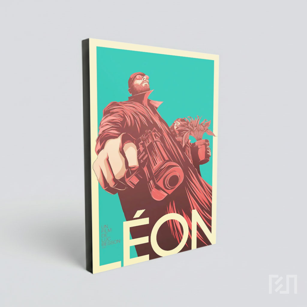 Poster Ilustrasi Film Leon The Professional