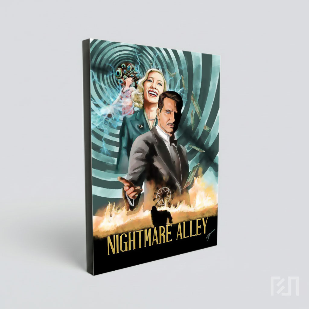 Poster Ilustrasi Film Nightmare Alley (2021)