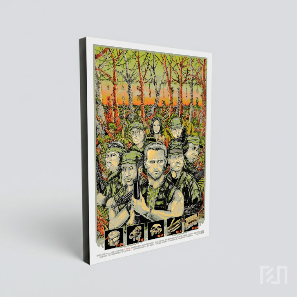 Poster Ilustrasi Film Predator 1987