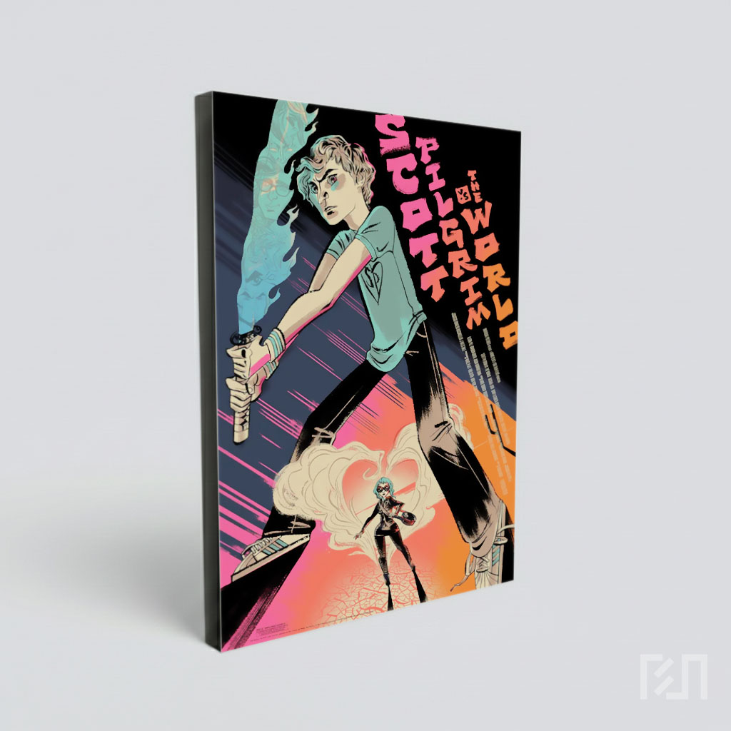 Poster Ilustrasi Film Scott Pilgrim vs. The World