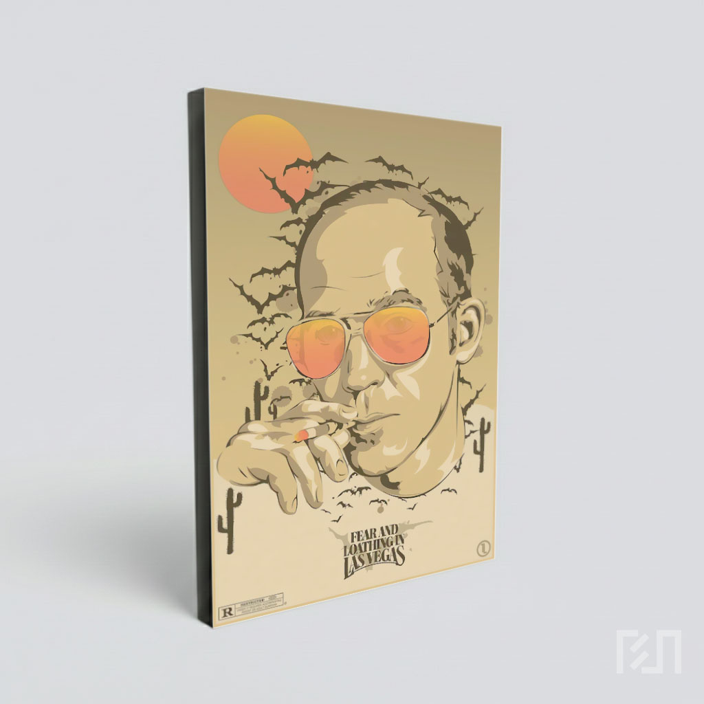 Poster Ilustrasi Hunter S. Thompson