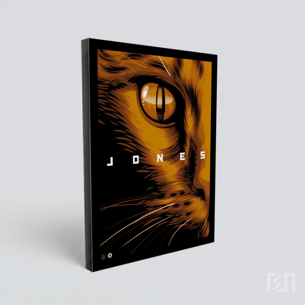 Poster Ilustrasi Jonesy Kucing dari Film Alien