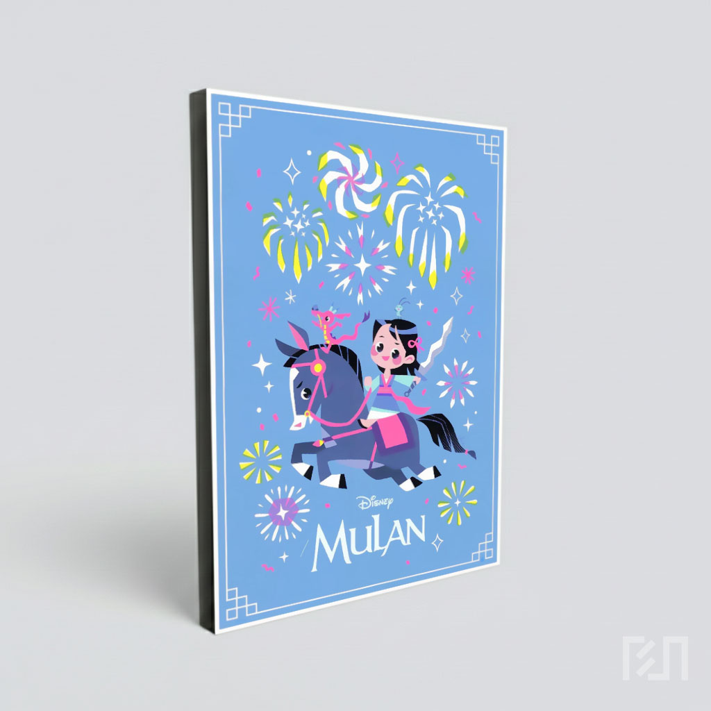 Poster Ilustrasi Mulan Disney