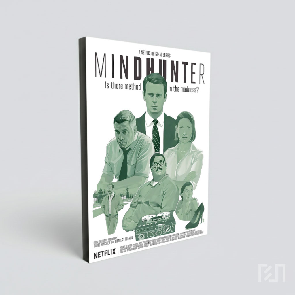 Poster Ilustrasi Serial Netflix Mindhunter