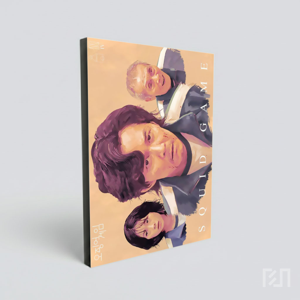 Poster Ilustrasi Serial Netflix Squid Game