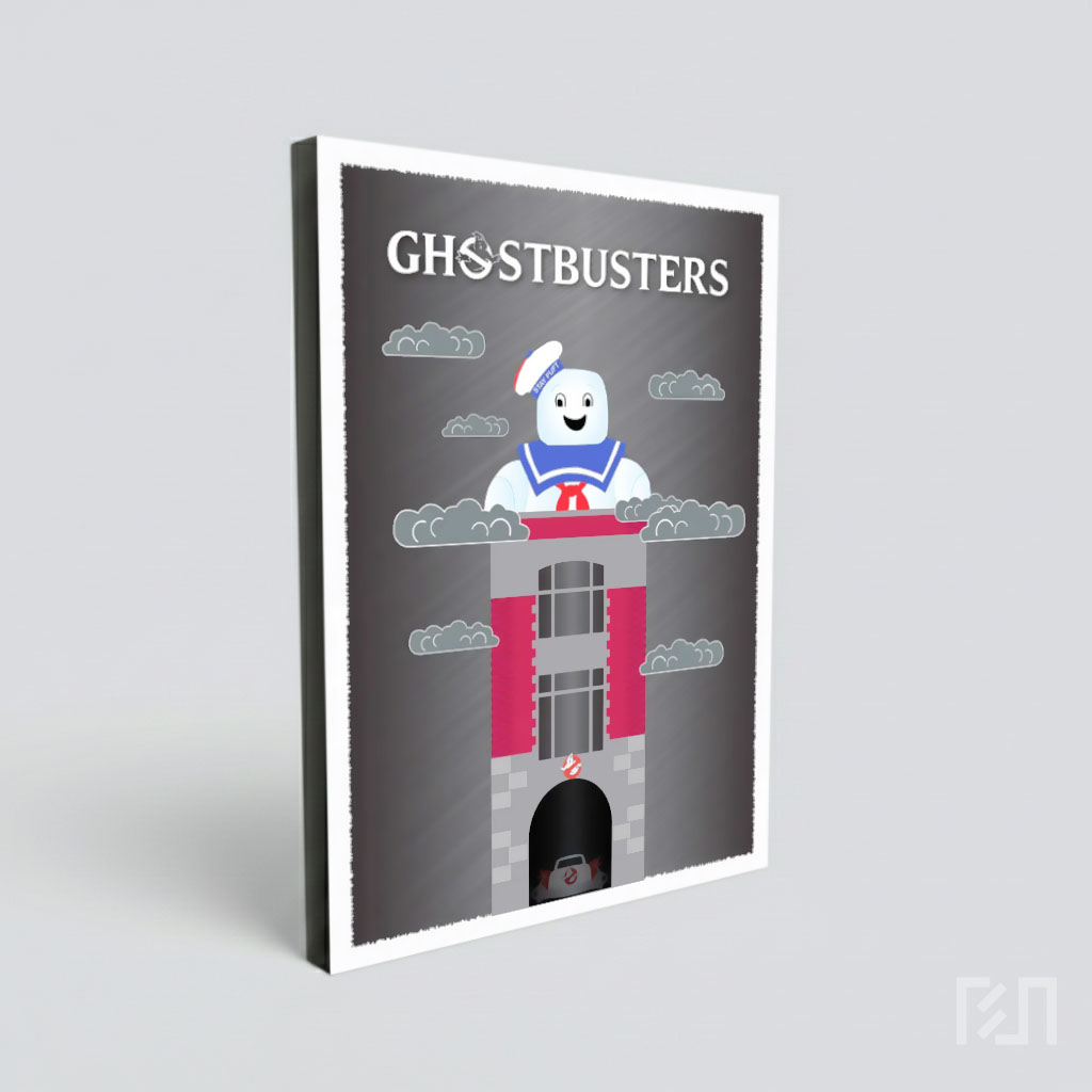 Poster Ilustrasi Stay Puft Ghostbusters