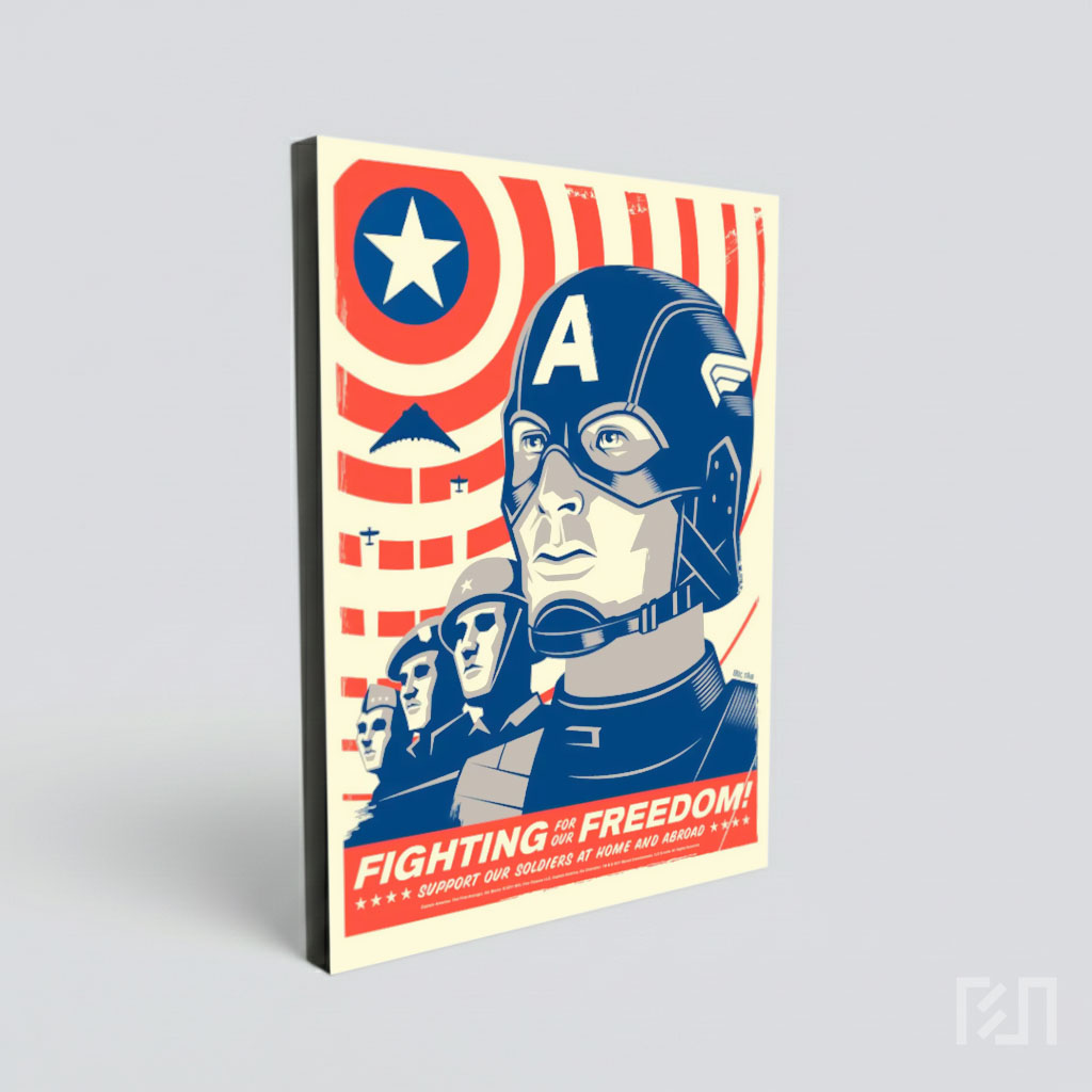 Poster Kapten Amerika dan Pasukan