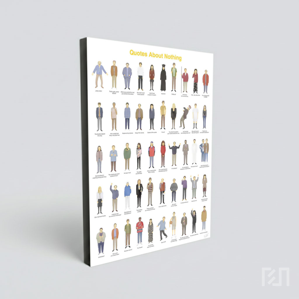 Poster Karakter Ikonik Serial Seinfeld