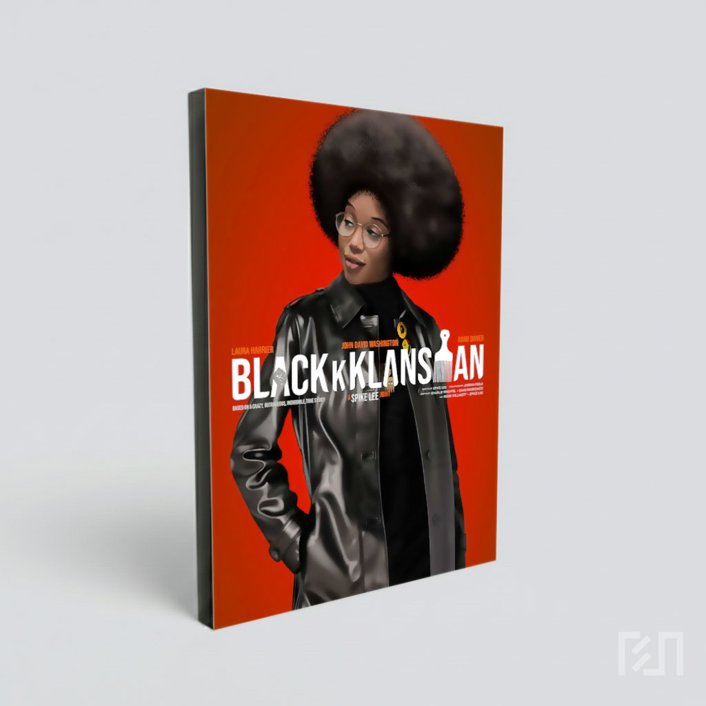 Poster Karakter Laura Harrier di Film BlacKkKlansman